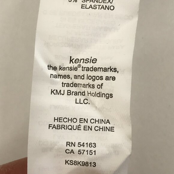 Kensie Striped Peplum Dress Women's Small Stretch Sleeveless Zip Career Party - Picture 13 of 14